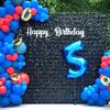 Black Shimmer Wall Panels Backdrop Decoration, 12 * 12 inch Sequin Square Shimmer Decor for Balloon Garland Arch Kit Halloween Birthday Party Supplies view 2