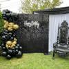 Black Shimmer Wall Panels Backdrop Decoration, 12 * 12 inch Sequin Square Shimmer Decor for Balloon Garland Arch Kit Halloween Birthday Party Supplies view 4