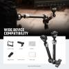 NEEWER 11" Articulating Magic Arm with 360 Ball Heads & Locating Pins for ARRI, Camera Monitor Mount with 1/4" Screws for DSLR Action Camera Monitor Video Light Compatible with SmallRig Cage Rig,ST16 view 2