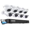 ZOSI 3K Lite Home Security Camera System with AI Human Vehicle Detection, H.265+ 8CH CCTV DVR, 8 x 1080p Wired Outdoor Indoor Bullet Dome Cameras, Remote Access, Alert Push (1TB HDD) view 1