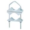 uxcell Double Antenna Mast Clamp V Jaw Block with U Bolts Mount Bracket for Outdoor Antenna, M6x54x150mm view 1