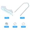 uxcell Double Antenna Mast Clamp V Jaw Block with U Bolts Mount Bracket for Outdoor Antenna, M6x54x150mm view 3