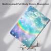 Case for Samsung Galaxy Tab S9 11 inch Tablet 2023 Model X710/X716B/X718USlim Fit Foldable Standing Cover Case with Auto Sleep/Wake for Galaxy Tab S9Rainbow White Clouds view 3