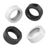 CAROFAFA Ring Protector Silicone Ring Cover Compatible with Oura Ring Protector, Elastic Case for Oura Ring Gen 3 Working Out (Horizon Compatible, 2 Black 2 Transparent, L) view 1