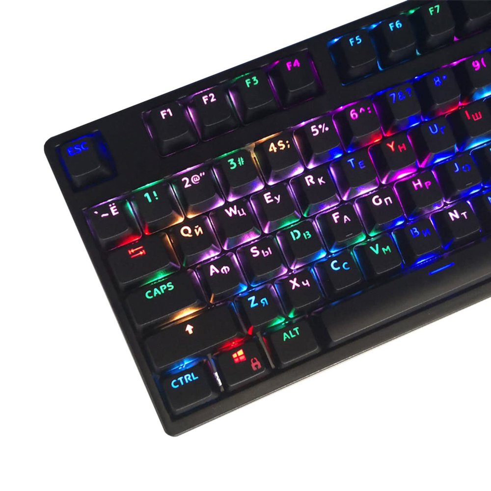 BEIDUOYANG 104 Keys Russian Korean Backlit OEM Profile ABS Keycap DIY Mechanical Keyboard Cherry MX Switch Russian Keycap Set