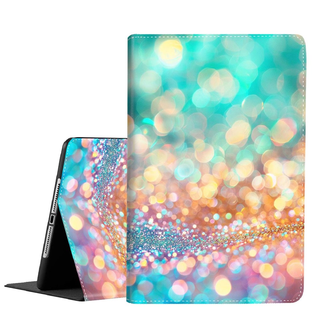 Case for Samsung Galaxy Tab S9 11 inch Tablet 2023 Model X710/X716B/X718USlim Fit Foldable Standing Cover Case with Auto Sleep/Wake for Galaxy Tab S9Teal Gold Glitter