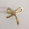 LEIXIUSM Bowknot Shape Drawer Handle Full Copper Wine Cabinet Wardrobe Cabinet Knobs Jewelry Box Storage Box Door Handle Pulls 1Pcs, Gold view 3