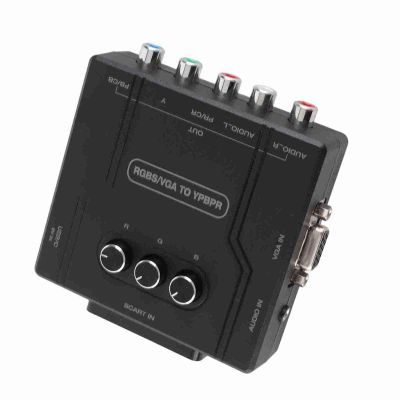 RGBS Scart VGA to YPBPR Converter, Supports SFC, N64 for 1080P Brightness Adjustable, Compatiable with European and Japanese Scart