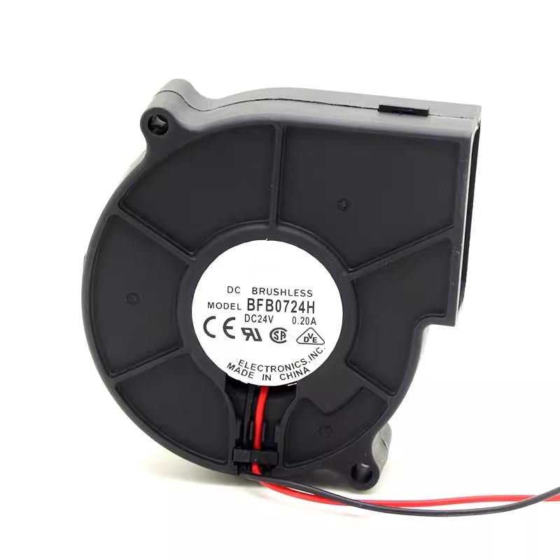 DC24V 0.20A 2-Wire 75x75x30mm 75mm Inverter Cooling Fan BFB0724H
