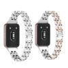 [2-PACK]Compatible with Samsung Galaxy fit 3 Band, 5 Beads in 2 Rows, Rhinestone Diamond Stainless Metal Strap for Samsung Galaxy fit 3 for Women (2PackH) view 1