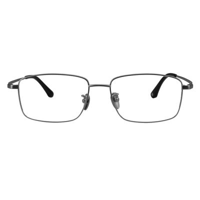LAMBBAA Accessories Reading Glasses Titanium Frame Glasses Classic Computer Flexible Anti Eyestrain For Men Women(matt gun,+2.25Magnification)