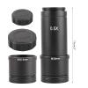 0.5X Microscope Adapter Lens C Mount Lens 23.2 to 30/30.5mm Electronic Eyepiece Reduction Lens for Microscope CCD Camera Microscope Adapter Trinocular to Monitor Bracket for Smartphone-Camera for Ccd view 3