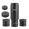 0.5X Microscope Adapter Lens C Mount Lens 23.2 to 30/30.5mm Electronic Eyepiece Reduction Lens for Microscope CCD Camera Microscope Adapter Trinocular to Monitor Bracket for Smartphone-Camera for Ccd view 4