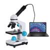 JOEBO Microscope Kit Zoom 2000x Biological H_D Microscope +13PCS Accessories+ Electronic Eyepiece monocular fit for Student Laboratory Lab Education LED USB Microscope Lens Adapters (Size : 4) view 3