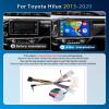 2+64G Car Radio for Toyota Hilux 2015-2020 with Wireless Carplay/Android Auto,Android Car Stereo 10.1 Inch Touch Screen GPS WiFi Bluetooth FM/RDS Mirror Link SWC Backup Camera for Toyota Hilux Stereo view 2