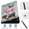 GTABVECT Summer Rooster Pig Cow Case for iPad iPad Mini 5/4/3/2/1(7.9- Inch) iPad Mini 6 (8.3-inch, 2021) with Pencil Holder, Protective Case with Soft TPU Back, Auto Sleep/Wake Cover view 3