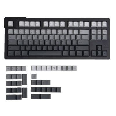125PCS Gray Keycap Dye Sublimation CherryProfile PBT Keycaps CherryOriginal Height Original for Keyboard Keycap 125 Keys Game Keyboard Keycaps CherryProfile Thick PBT Dye Sublimation Gray Set