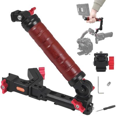 Coyktonty Stabilizer Handle/Extension Aluminum Alloy Grip Mount for DJI RS4/ RS4 PRO/Ronin RS3 Mini/RS3/RS3 Pro/RS 2/RSC2 Gimbal Stabilizer,Adjustable Angle with Head Adapter