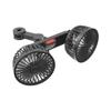 UPWONEA 2-Head Car Fan, Portable Clip on Cooling Fan, Vehicle Backseat Fans, Clip on Stroller Fan, 3 Speed Adjustable Mini Fan, USB Portable Camping Fan, 360Rotatable Personal Fan view 1