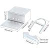 uxcell Antenna Pole Mounting Kit-Z-Bracket with Double U-Bolt Clamp Pole Mounting Kit for Outdoor Antenna view 2