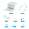 uxcell Antenna Pole Mounting Kit-Z-Bracket with Double U-Bolt Clamp Pole Mounting Kit for Outdoor Antenna view 3