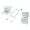 uxcell Antenna Pole Mounting Kit-Z-Bracket with Double U-Bolt Clamp Pole Mounting Kit for Outdoor Antenna view 4