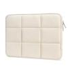 MOSISO Laptop Case 16 inch, 15-15.6 inch Puffy Laptop Sleeve Compatible with MacBook Pro 16 M4 M3 M2 M1,HP Acer Dell Lenovo ASUS Notebook, Rectangle Quilted Puffer Computer Bag for Women, Sand view 1