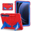 FONREST Rugged Kids Case for Samsung Galaxy Tab S9 FE/S9/S8/S7 Case (SM-X510/X710/X700/T870) Shockproof Kid-Proof PC+Silicon Hybrid Heavy Duty Armor Cover with Dual Kickstand for Children (Red/Blue) view 1