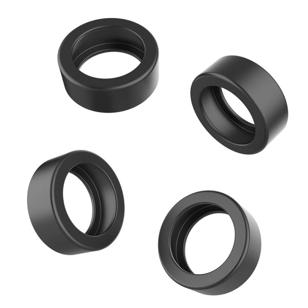 CAROFAFA Ring Protector Silicone Ring Cover Compatible with Oura Ring Protector, Elastic Case for Oura Ring Gen 3 Working Out (Horizon compatible, Black, L), L(10/11)