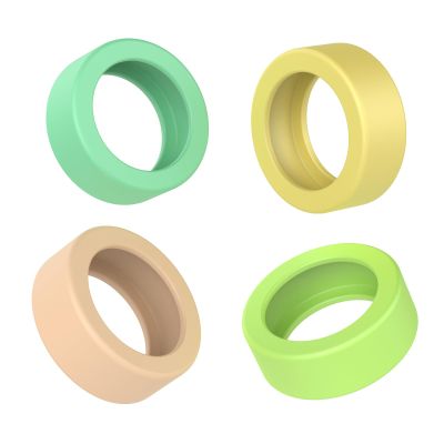 CAROFAFA Ring Protector Silicone Ring Cover Compatible with Oura Ring Protector, Elastic Case for Oura Ring Gen 3 Working Out (Horizon compatible, Multiple colors, S), S(6/7)