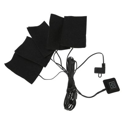USB Electric Clothes Five Heater Pads Heating Adjustable Temperature Warmer Tool