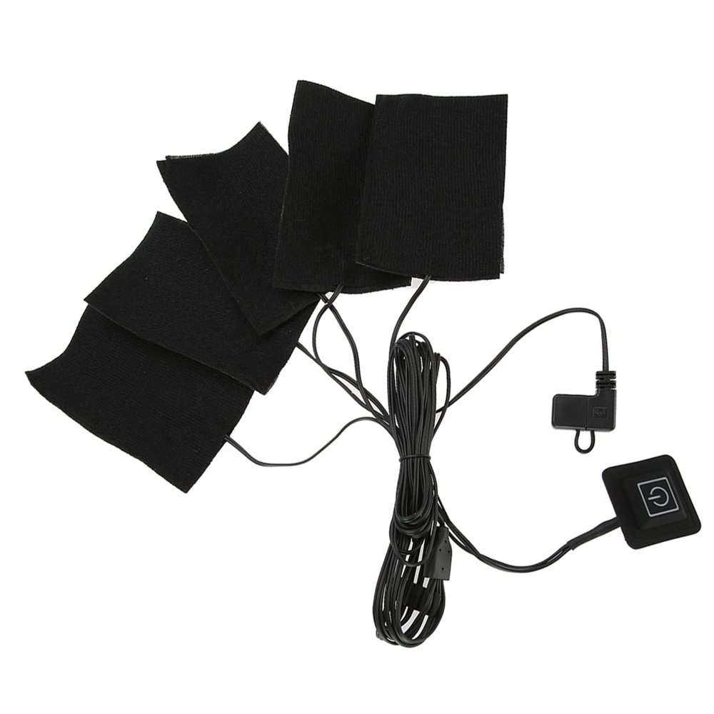 USB Electric Clothes Five Heater Pads Heating Adjustable Temperature Warmer Tool