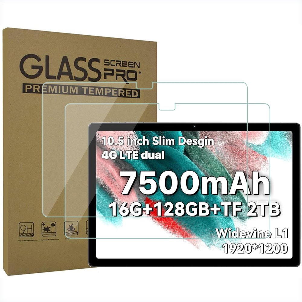 AKNICI 2-Pack Tempered Glass Screen Protector for UMIDIGI A13 Tab Tablet 10.5 Inch, Ultra Clear Transparency Anti-Scratch 9H Hardness
