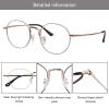 LAMBBAA Accessories Reading Glasses Titanium Frame Glasses Classic Computer Flexible Anti Eyestrain For Men Women(rose white,+1.25Magnification) view 2