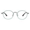 LAMBBAA Accessories Reading Glasses Titanium Frame Glasses Classic Computer Flexible Anti Eyestrain For Men Women(silver green,+2.75Magnification) view 1