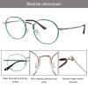 LAMBBAA Accessories Reading Glasses Titanium Frame Glasses Classic Computer Flexible Anti Eyestrain For Men Women(silver green,+2.75Magnification) view 2