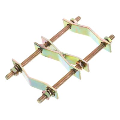 uxcell Double Antenna Mast Clamp, Double Pole to Pole Mounting Bracket Mast to Mast Clamp for Outdoor Antenna