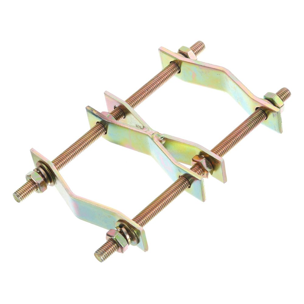 uxcell Double Antenna Mast Clamp, Double Pole to Pole Mounting Bracket Mast to Mast Clamp for Outdoor Antenna