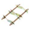 uxcell Double Antenna Mast Clamp, Double Pole to Pole Mounting Bracket Mast to Mast Clamp for Outdoor Antenna view 1
