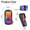 WOLFILIST Bike Phone Holder EVA Waterproof Bike Front Frame Bag Top Tube Bike Bag Bicycle Phone Mount Cycling Pouch with Rain Cover Bike Accessories Gifts for Cyclists Men view 2