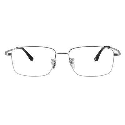 LAMBBAA Accessories Reading Glasses Titanium Frame Glasses Classic Computer Flexible Anti Eyestrain For Men Women(matt silver,+4.25Magnification)