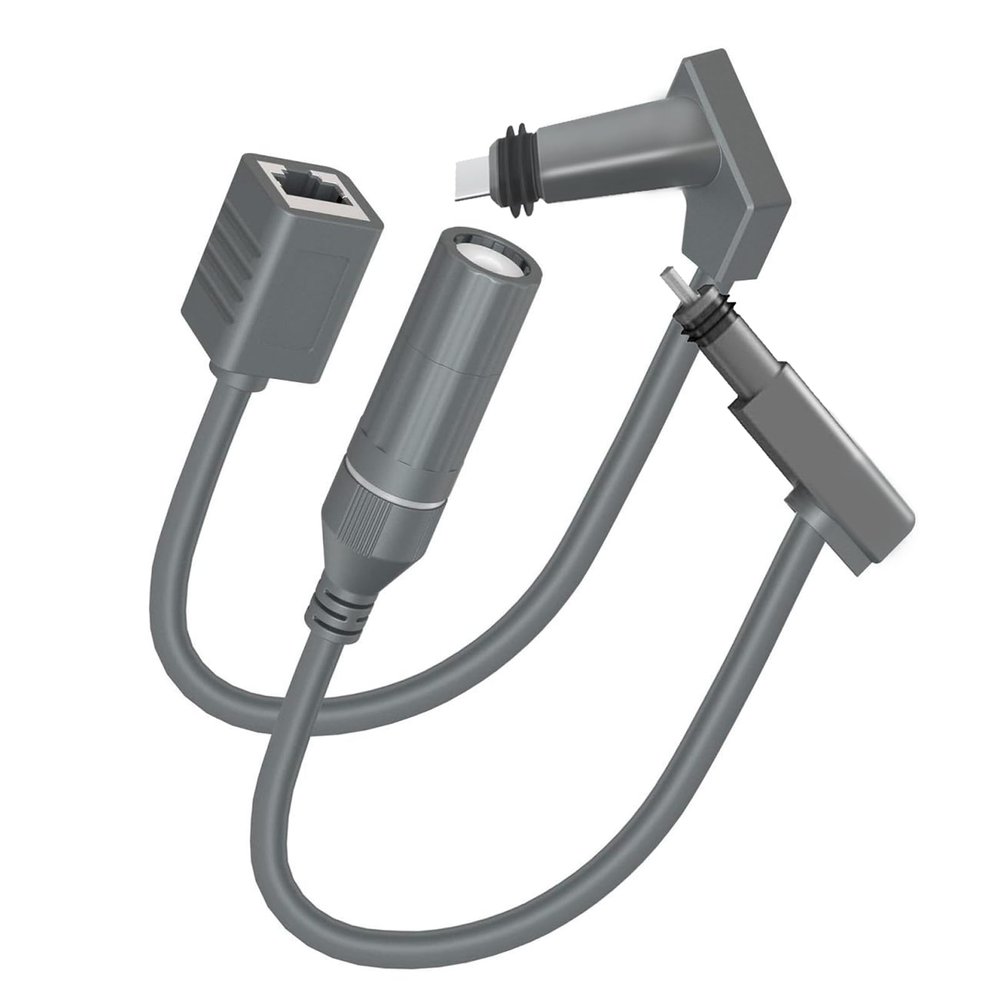 Zunate Starlink SPX Male to RJ45 Adapter, RJ45-1 RJ-2 Starlink Cable RJ45 Female Connectors, 24AWG 1200Mbps Waterproof Starlink Cable RJ45 Female Connector Adapter for Router Starlink