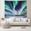 chnywork 7x5ft Northern Lights Backdrop Snowy Mountains Aurora Borealis Starry Night Sky Background Winter Wonderland Magic Landscape Themed Party Home Decorations Portrait Photo Props Wallpaper view 4