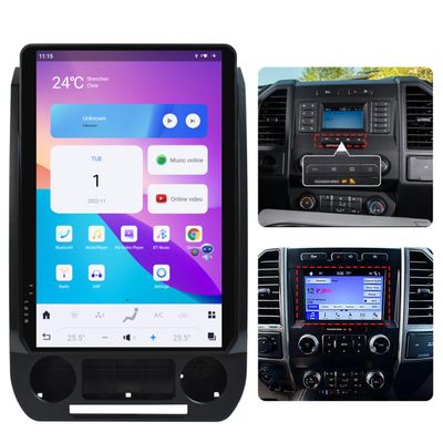 14.4 Inch Vertical Screen Car Radio for Ford Raptor F150 2015-2022 Android Auto Stereo Receiver Multimedia Player GPS Navigation Head Unit Tape Recorder (SYNC-3)