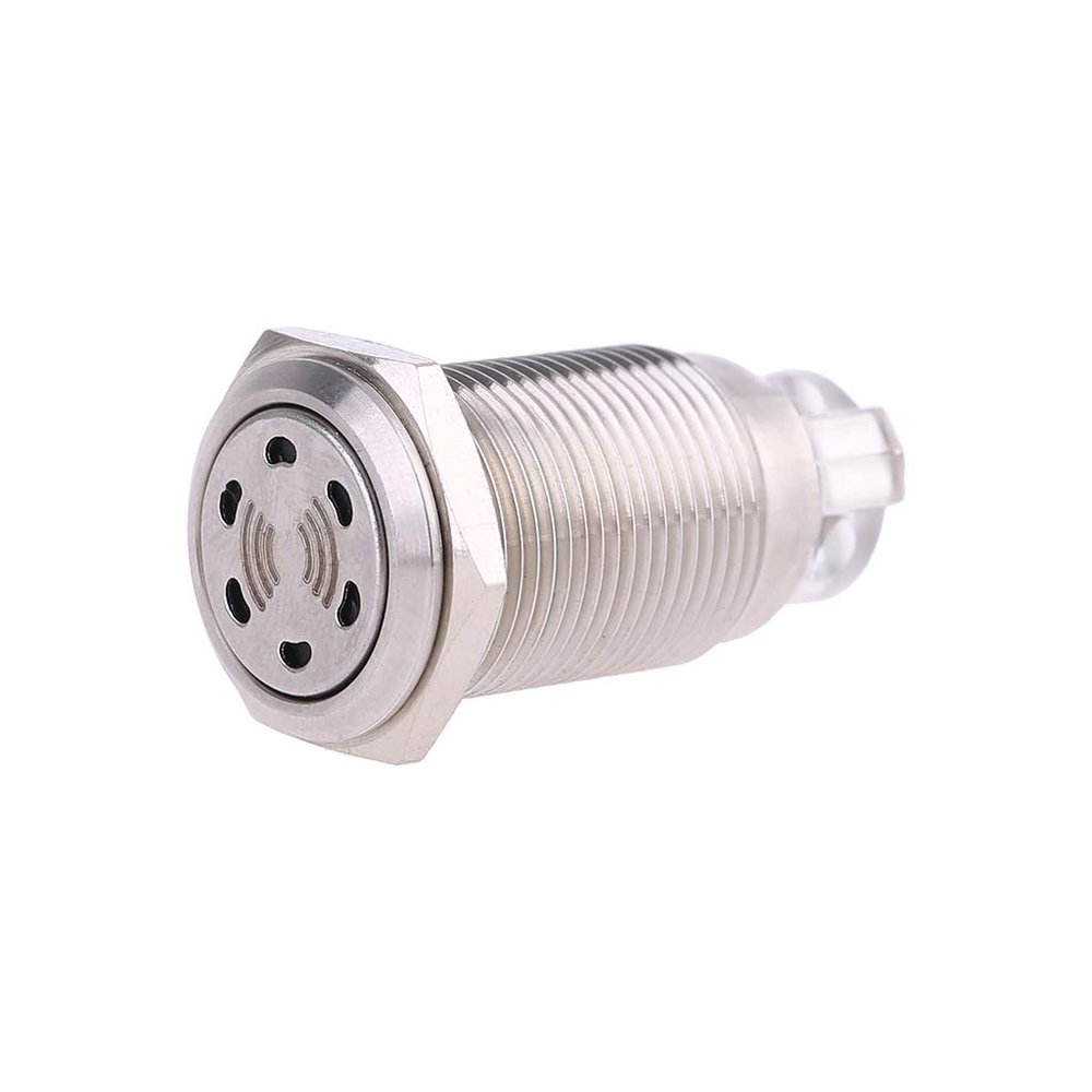 Saddgo 16mm Alarm Electronic Piezo Buzzer 12V Stainless Steel Easy To Operate For Household Office Buzzer Alarm 12v Buzzer Alarm Alarm Buzzer 110v Buzzer Alarm 12v Alarm Buzzer Buzzer Alarm 24v