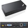 Lenovo ThinkPad Universal USB-C Dock 40A9 DK1633 Laptop Docking Station 03X7194, VGA, DP, USB-C, USB3.0, USB-C Cable, 90w AC Adapter, Black (Renewed) view 1
