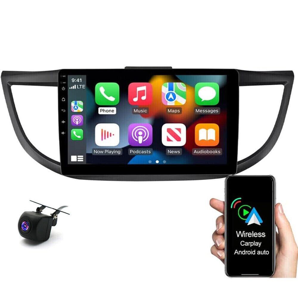 10.1 Inch Android 13 Car Stereo Radio for Honda CRV 2012 2013 2014 2015 2016 Touch Screen with Carplay & Android Auto GPS Bluetooth Wi-FI/Steering Wheel Control/AHD Camera/Car Stereo Radio [2GB+32GB]