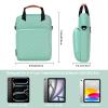9-11 Inch Tablet Sleeve Bag, Padded Travel Carrying Case for iPad Pro 11-in (M4), iPad 10.9 (10th Gen), iPad Air 11-in (M2), Galaxy Tab S9/S8, with Shoulder Strap (Mint Green) view 3