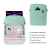 9-11 Inch Tablet Sleeve Bag, Padded Travel Carrying Case for iPad Pro 11-in (M4), iPad 10.9 (10th Gen), iPad Air 11-in (M2), Galaxy Tab S9/S8, with Shoulder Strap (Mint Green) view 4