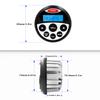Marine Bluetooth Audio System Package - Waterproof AM FM Marine Radio Receiver with 4 inch Marine Speaker and Antenna HASDA 304.4001.056B (Black) view 4